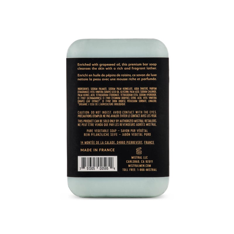 Mistral Salted Gin Luxury Bar Soap for Men | Menâ€™s Natural Soap Bar | Paraben, Phthalates Free | Moisturizing & Triple-Milled Natural Soap for Men - Made in France | Large, 8.8 oz - Image 2